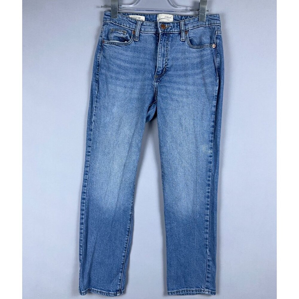 Universal Thread Jeans Slim Straight Leg Womens Size 4/27 Regular High Rise Blue